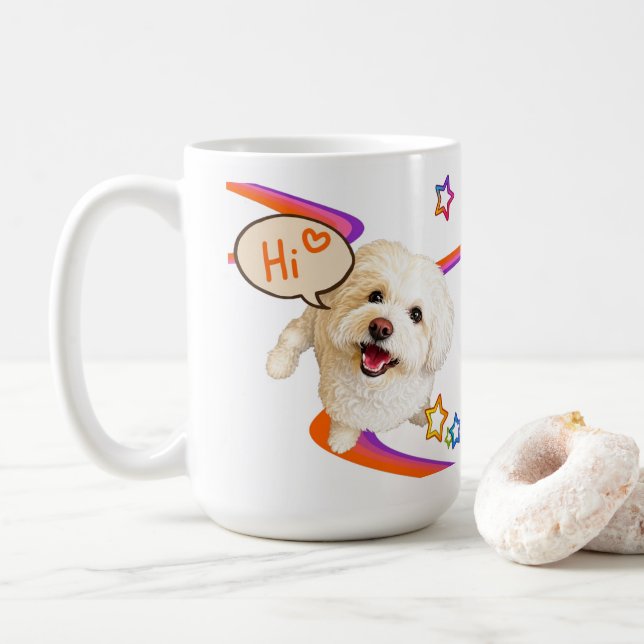Einfach nur "Hallo" sagen Kaffeetasse (Mit Donut)