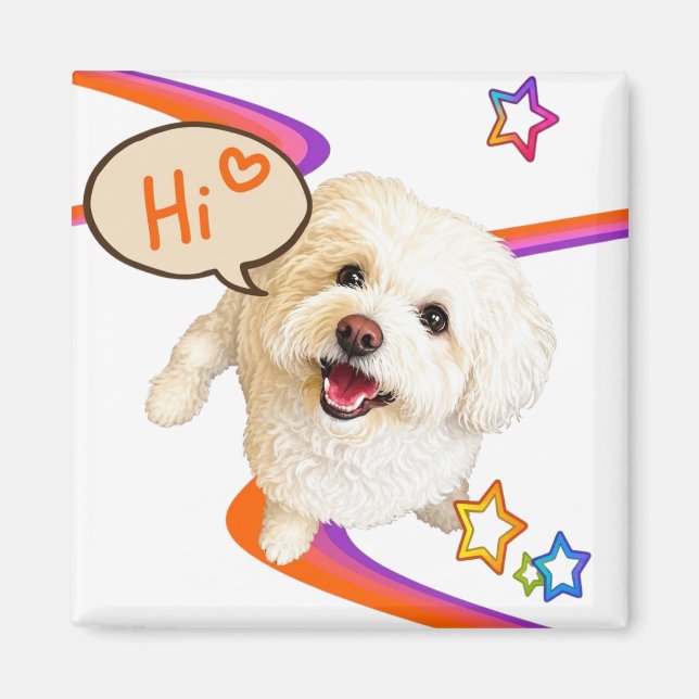 Einfach nur "Hallo" sagen  Magnet (Vorne)