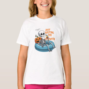 Einfach nur Halloween warten – Lustiger Grusel T-Shirt