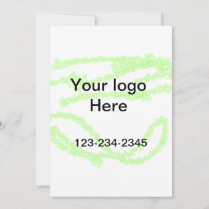 Einfach nur Ihren Logo-Textnamen hinzufügen Einladung