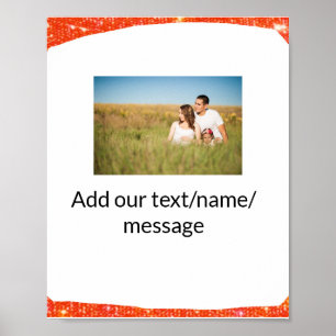 Einfach nur Ihren Logo-Textnamen hinzufügen Poster