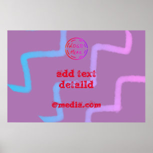 Einfach nur Ihren Logo-Textnamen hinzufügen Poster