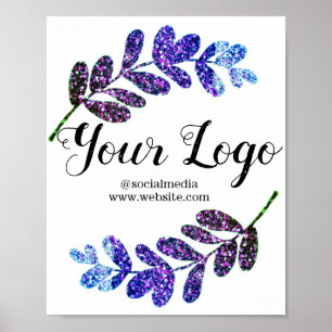 Einfach nur Ihren Logo-Textnamen hinzufügen Poster