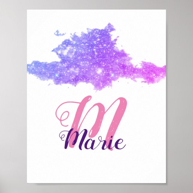 Einfach nur Ihren Logo-Textnamen hinzufügen Poster (Vorne)