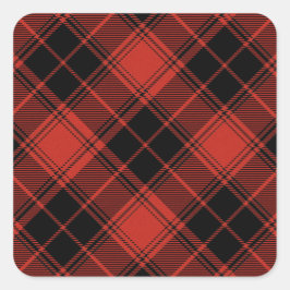 Einfach nur Karierter Umschlag Aufkleber bemerken