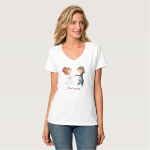 Einfach nur verheiratet Brautgarten T-Shirt