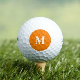 Einfach orange Farbe Golfball