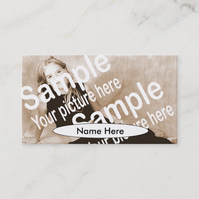 Einfach Oval-Baut.-Karte Visitenkarte (Vorderseite)