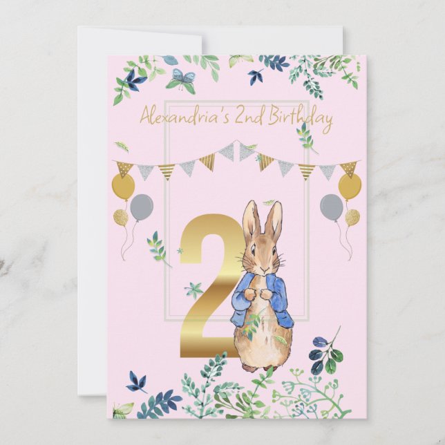 Einfach personalisieren 2. Geburtstag Peter des Ka Einladung (Vorderseite)