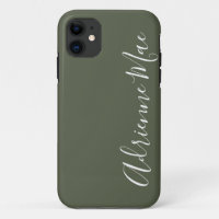 Einfach Personalisiert Chive Green