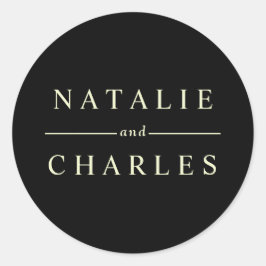 Einfach Personalisiert Runder Aufkleber