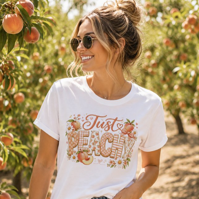 Einfach Pfirsich-Sommer-Feeling Tri-Blend Shirt (Von Creator hochgeladen)