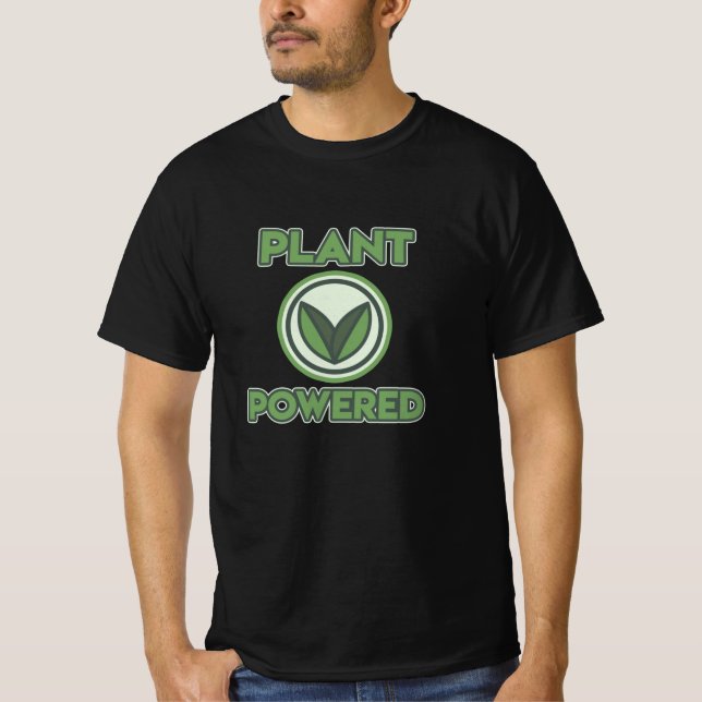 Einfach Pflanze Powered Super Veggie Vegan Vegeter T-Shirt (Vorderseite)