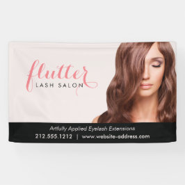 Einfach Pink Lash Salon Foto Banner