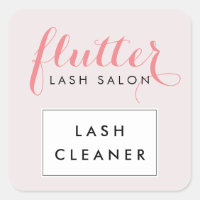 Einfach Pink Lash Salon Lash Cleaner Sticker