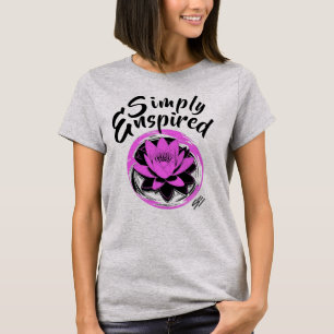 Einfach Pink Water Lilie T - Shirt
