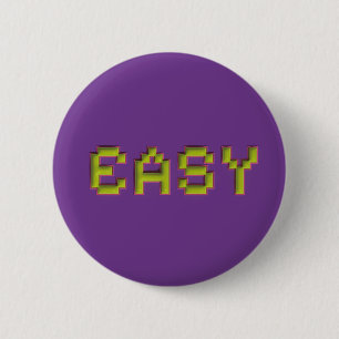 EINFACH Pixel Art Lila Gaming-Taste - Neon 3D-Stil Button