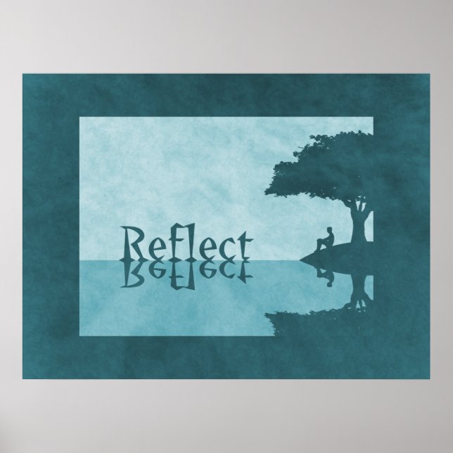 Einfach Print reflektieren Poster (Vorne)
