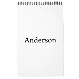 Einfach Profi 17" x 11" Eine Seite Klein Schwarz Kalender