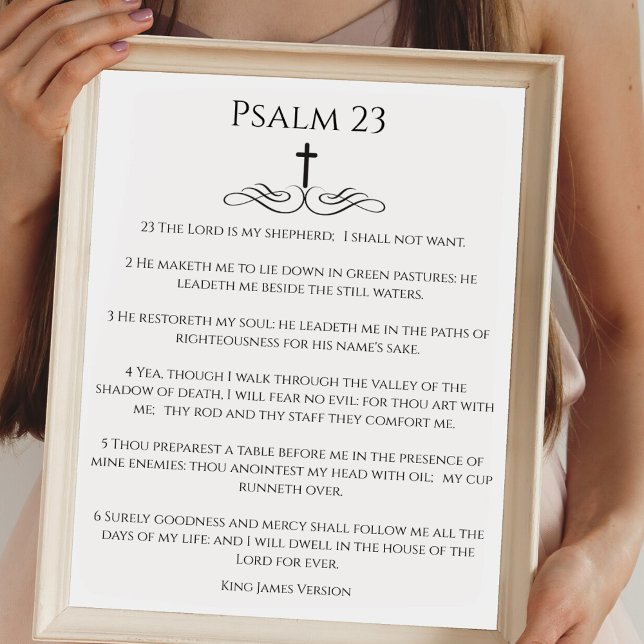 Einfach Psalm 23 Der LORD ist mein Hirte Poster (Von Creator hochgeladen)