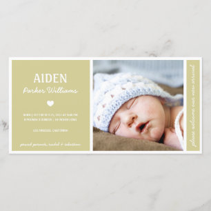 EINFACH PUR BABY BIRTH-ANKÜNDIGUNG ANKÜNDIGUNG