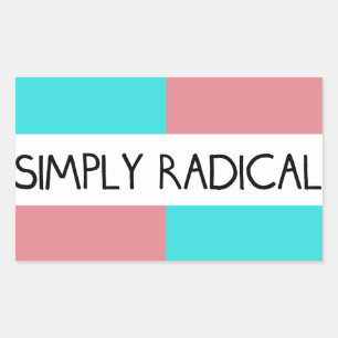 Einfach Radical Flag Sticker