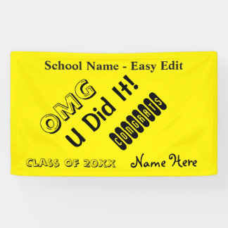 Einfach redigieren Sie OMG Glückwunsch Banner