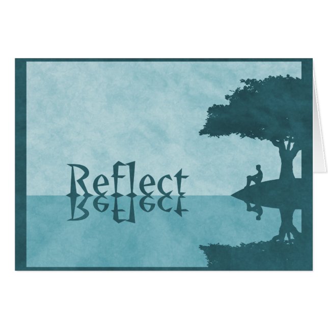 Einfach Reflektionskarte (Vorderseite (Horizontal))