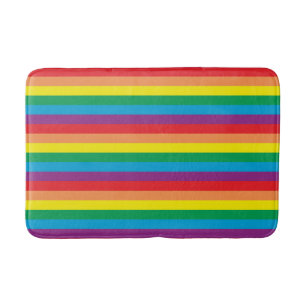 Einfach Regenbogenmuster Badematte