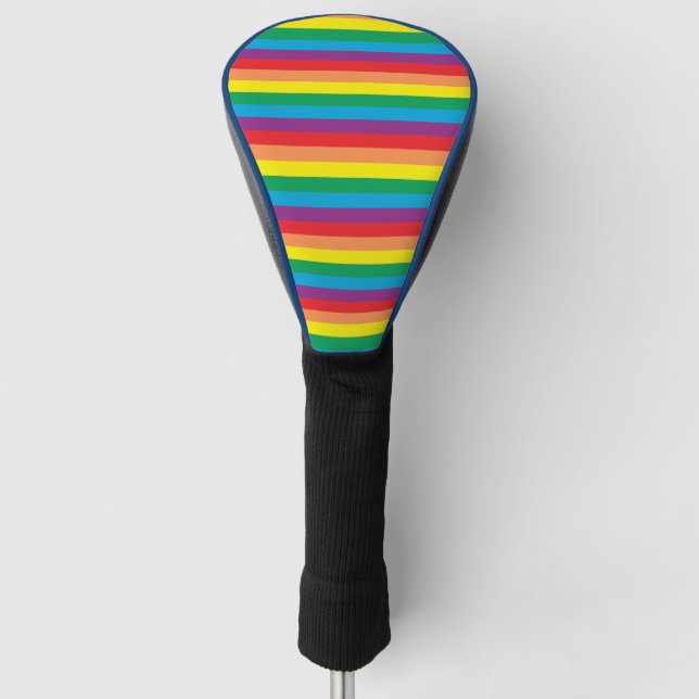 Einfach Regenbogenmuster Golf Headcover (Vorderseite)