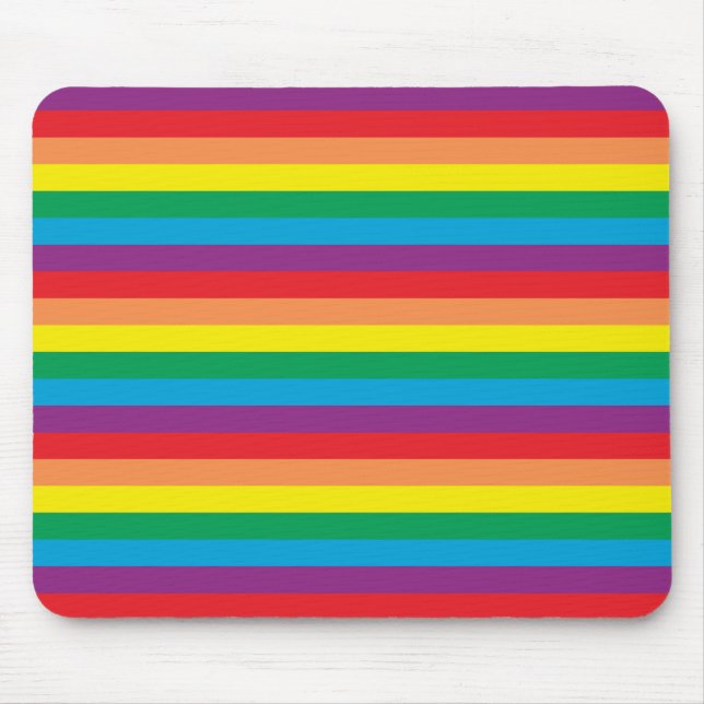 Einfach Regenbogenmuster Mousepad (Vorne)