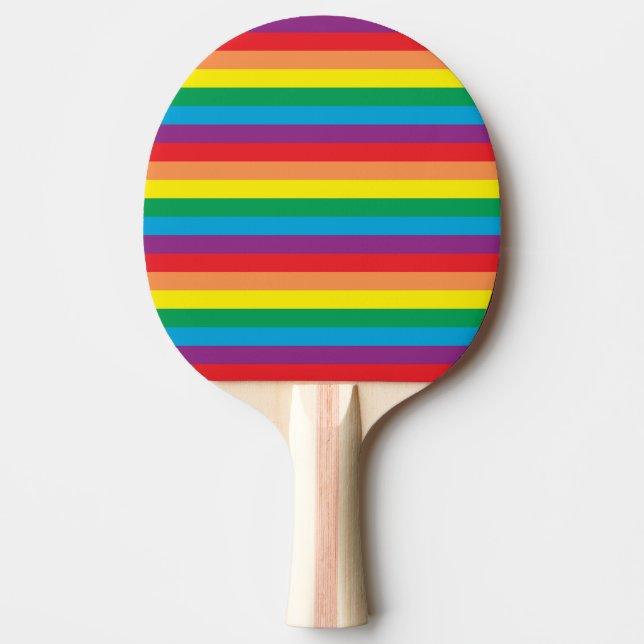Einfach Regenbogenmuster Tischtennis Schläger (Vorderseite)