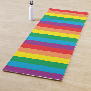 Einfach Regenbogenmuster Yogamatte