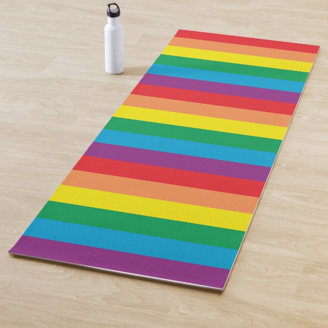 Einfach Regenbogenmuster Yogamatte (Beispiel)