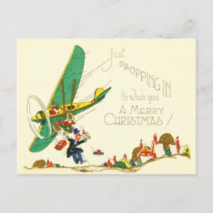 Einfach rein, um dir ein frohes Weihnachtsfest zu  Postkarte