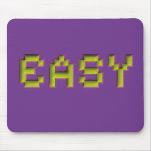 EINFACH Retro-Pixel-Art-Gaming-Mauspad - 3D-Neon-D Mousepad