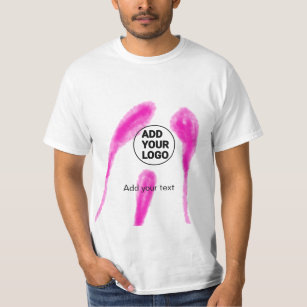 Einfach rosa Aquarellfarbe abstrakt hinzufügen T-Shirt