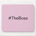 Einfach Rosa Der Boss-Hashtag-individuelle Name Mousepad<br><div class="desc">Dieses einfache Hashtag-Mousepad mit einem bearbeitbaren Hashtag und rosa Hintergrund lasse den Leuten zu wissen, dass man keine Freundin ist, man ist der Boss. Ein lustiges Geschenk für jemanden, der das Sagen hat. Sie können den Hashtag ändern, um etwas Anderes zu sagen, oder den Namen der Person in diesen Ort...</div>