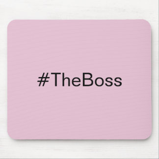 Einfach Rosa Der Boss-Hashtag-individuelle Name Mousepad