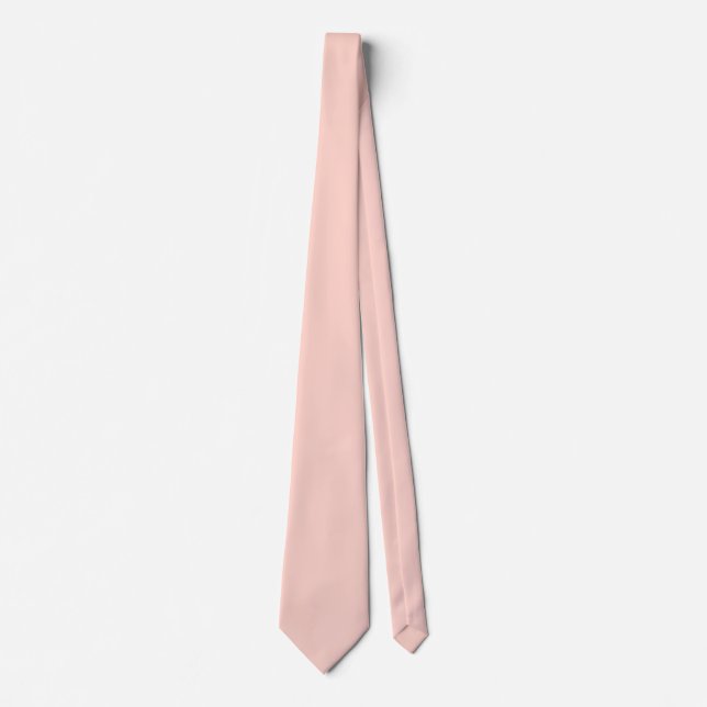 Einfach rosa, DIY-Farbe mit Monogramm Krawatte (Vorderseite)