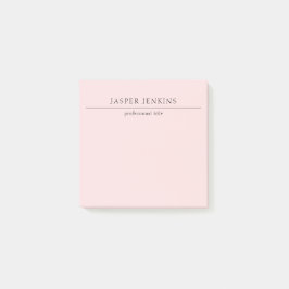 Einfach rosa Minimal modern Post-it Klebezettel