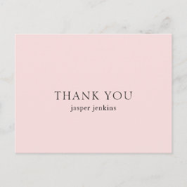 Einfach rosa Minimal modern Postkarte