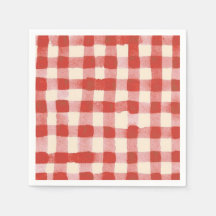 Einfach Rosa Rot Wasserfarbe Kariert Baby Shower