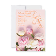 Einfach Rose Pink Peony Floral Wedding