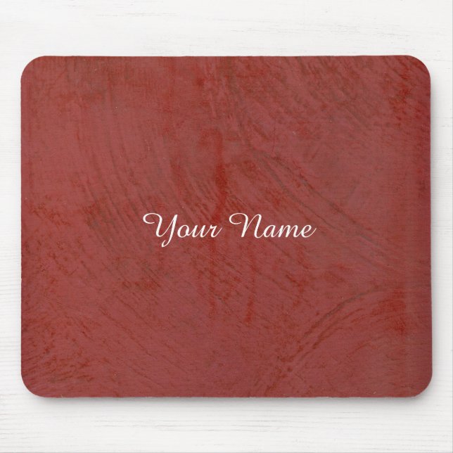 Einfach Rot Mousepad (Vorne)
