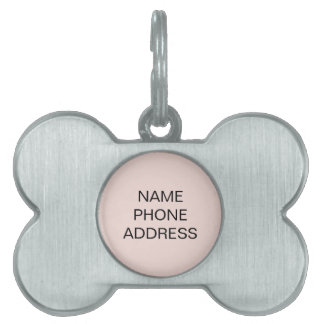 Einfach rot Name Adresse Hundeknochen Metall Tiermarke