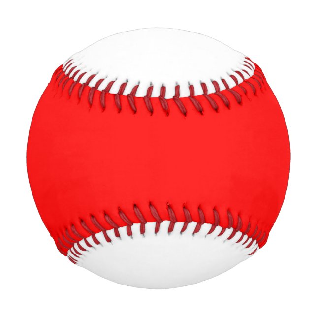 Einfach Rot-Solid-Farbe Baseball (Vorderseite)