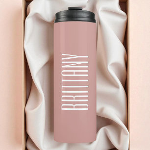 Einfach Rote Brautjungfer Personalisierter Name Mi Thermosbecher