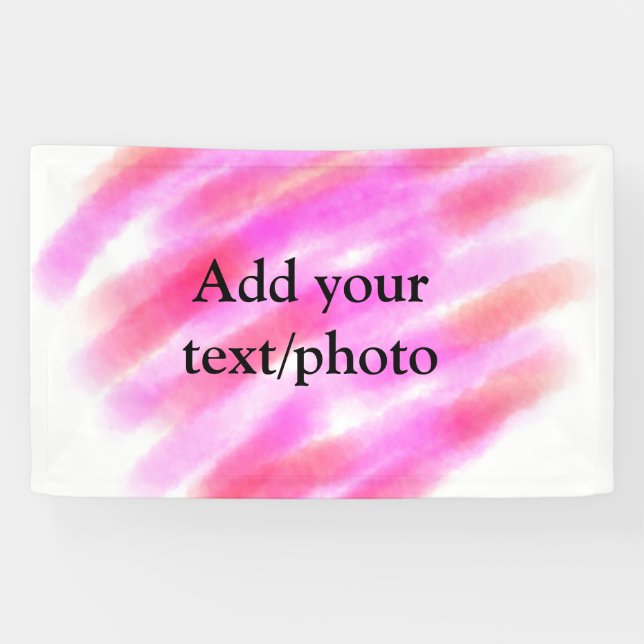 Einfach rotes Aquarellfarben benutzerdefinierter N Banner (Horizontal)
