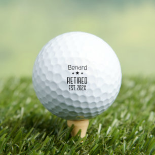Einfach Ruhestand Benutzerdefinierter Name Jahr St Golfball